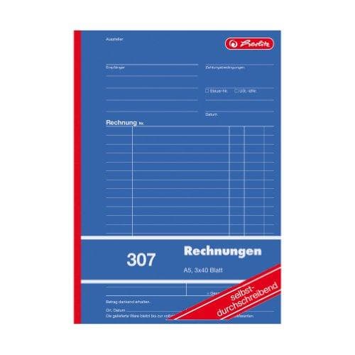 Herlitz 888545 fakturabog A5 307 3x40 ark selvkopierende