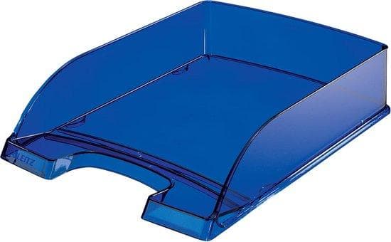 Esselte-Leitz LEITZ brevfack Plus transparent, DIN A4, mörkblå transparent, tillverkad av polystyren, högblank, vertikal - 5 st (5226-00-39)