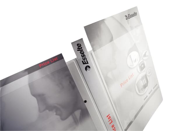 Leitz 42840001 ringbindspræsentation, med lommer, A4, PP, 4 ringe, 25 mm, hvid