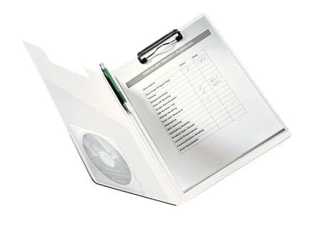 Leitz WOW udklipsholder med låg - blå
