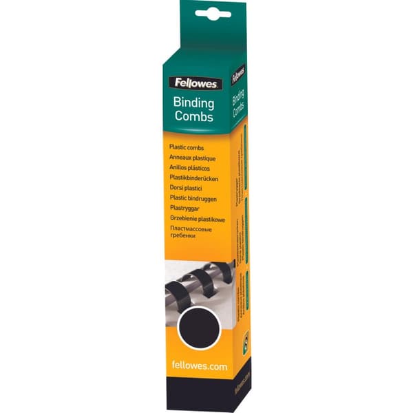 Bindrug fellowes 12 mm 21 ringe a4 sort