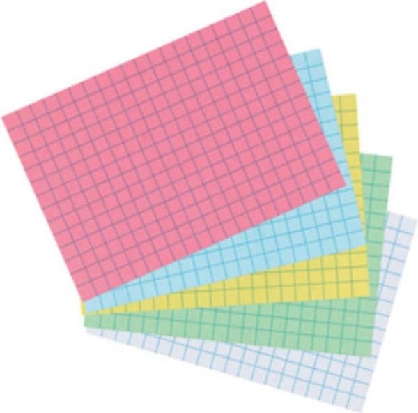 herlitz Kartonkort, DIN A5, liniert, rot
