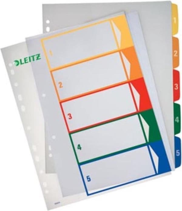 Esselte PC Printable Project Indexes 5 välilehteä