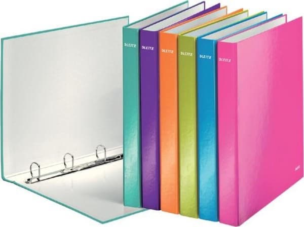 Sormuskansio Leitz Wow 4242 4-rengasta A4 Pinkki