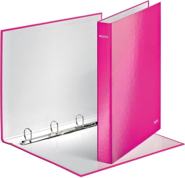 Sormuskansio Leitz Wow 4242 4-rengasta A4 Pinkki