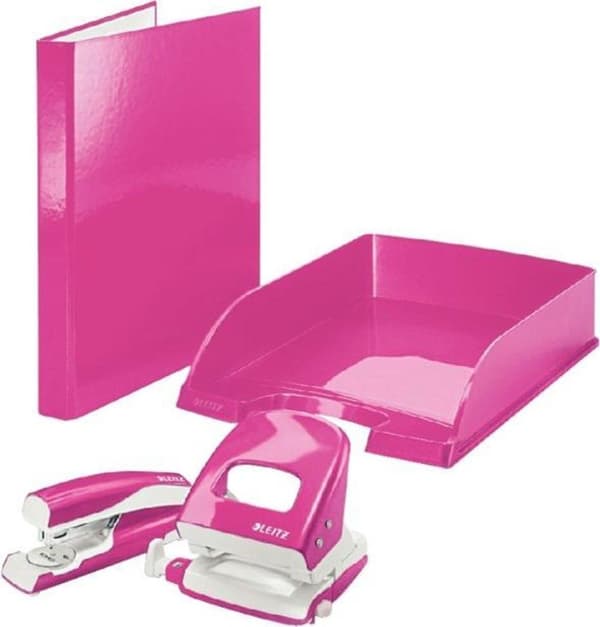 Sormuskansio Leitz Wow 4242 4-rengasta A4 Pinkki