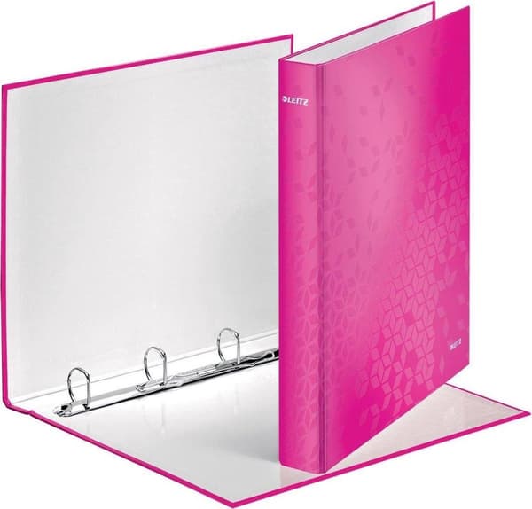 Sormuskansio Leitz Wow 4242 4-rengasta A4 Pinkki