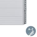 Miniatyrbild 3 av 6: Leitz Index för A4, pappomslag och 24 plastavdelare, flikar med alfabetiskt tryck A-Ö, extra bred, grå, 12610085