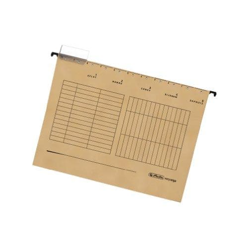 Herlitz 5874458 hängmapp A4 UniReg förpackning om 5, 230 g/m² brun