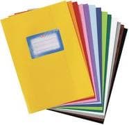 herlitz notebookbeskytter DIN A5, præget (raffia), PP, rød med påsat etiket - 25 stykker (5205034)