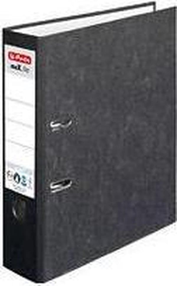 Herlitz Ordner maX.file natur A4 8cm svart grumlig