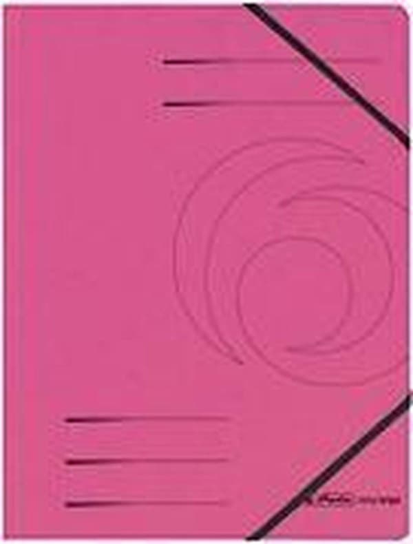 Herlitz hörnfil easyorga - A4 - Colorspan kartong - fuchsia