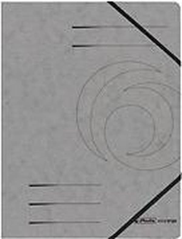 herlitz Eckspanner easyorga, A4, Colorspan-Karton dunkelgrau