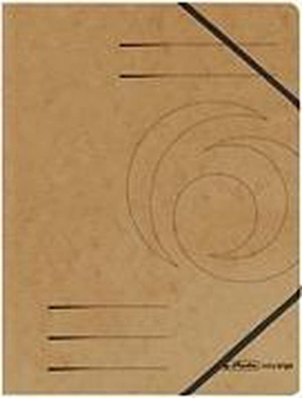 herlitz Eckspanner easyorga, A4, Colorspan kartong, brun