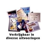 GBC-kort lamineringspose - 125 mikron 100 pakke - blank - 75 x 105 mm lommer til laminering (3740303)