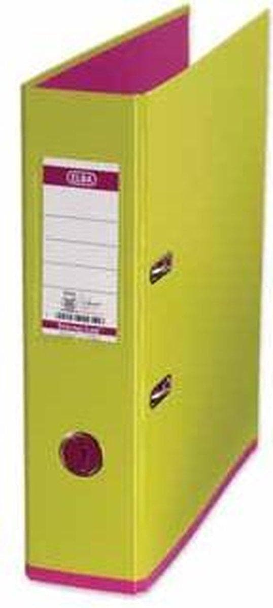 ELBA MyColour mappe A4 80 mm plast lysegrøn/pink