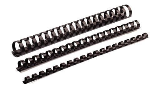 Fellowes bindekamme 8 mm sort, 100 stk