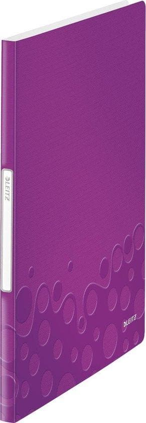 LEITZ displaybog WOW, A4, PP, med 20 lommer, violet lamineret overflade, overfladestruktur med 3D-prægning, - 1 stk (4631-00-62)