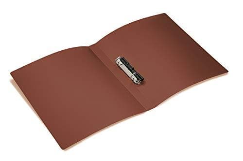 HERMA 19169 ringbind DIN A4 gennemskinnelig brun, smal, 2 ringe, robust plastik, 25 mm bred, gennemsigtig ringbind til skole og kontor, ringbindsmappe