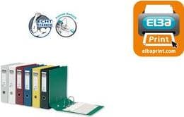 ELBA folder rado plast, ryggbredd: 80 mm, vit DIN A4, lock ut-/insida PVC, med utbytbar (10497 WE)