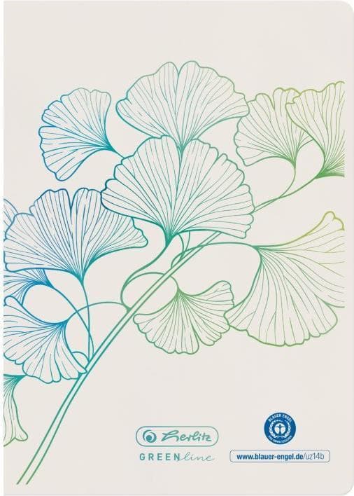 Herlitz GREENline notesbog A6 32 ark hvid (50033584)
