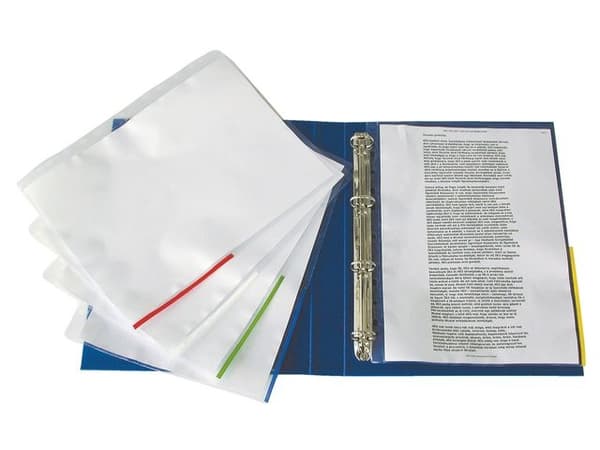 A4 Plastmapp - Olika Färger 10-pack