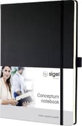 Miniatyrbild 11 av 11: Sigel - anteckningsbok - A4+ - Conceptum Pure - inbunden - 194 sidor - diamant - 80 grams papper - SI-CO115
