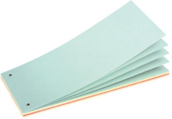 Erotusliuskat Herlitz A4-paperille * 105 x 240 mm * 4 eri väriä * 40 arkkia
