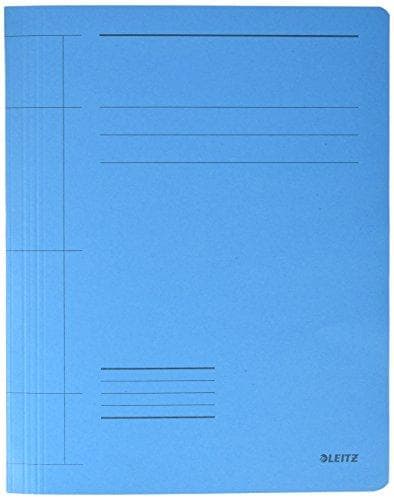 LEITZ fresh folder, DIN A4, cardboard, blue made of Pendarec cardboard, 250 gsm, capacity: 250 sheets, - 25 pieces (3003-00-35)