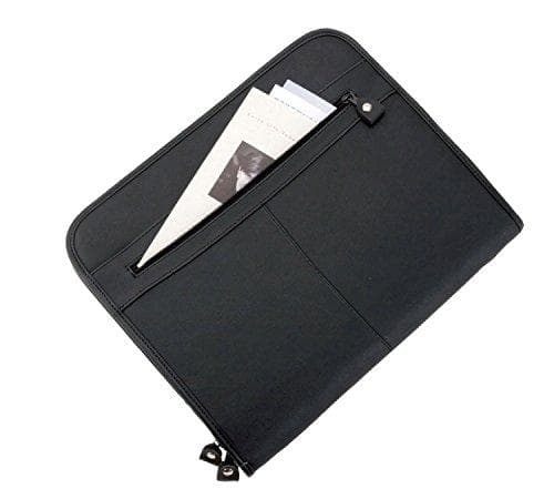 Alassio "MILANO" writing case, DIN A4, leather, black, slot for a DIN A4 writing pad, additional (30013)