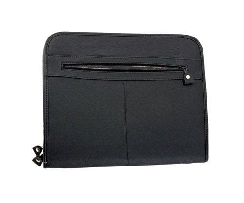 Alassio "MILANO" writing case, DIN A4, leather, black, slot for a DIN A4 writing pad, additional (30013)