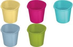 helit "the joy" paper basket, PP, 13 litres, yellow high-gloss, round, with surrounding gripping edge, - 1 item (H2360417)