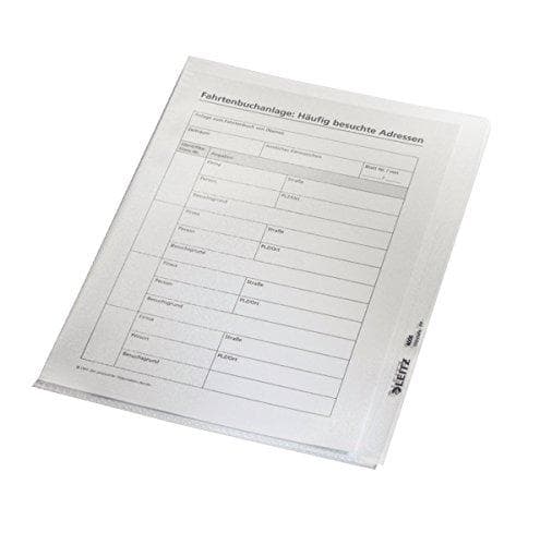 LEITZ Premium sleeve, A5, PVC, grained, 0.15 mm open at the top and sides, document-proof, rigid film (4105-00-00)