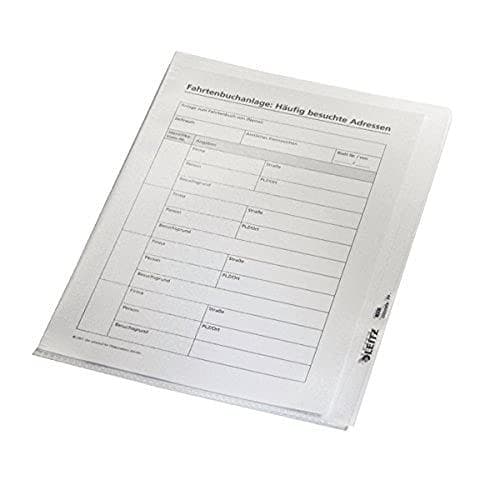 LEITZ Premium ærme, A5, PVC, kornet, 0,15 mm åben i top og sider, dokumentsikker, stiv film (4105-00-00)