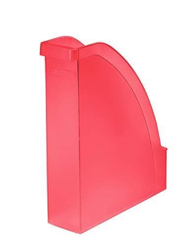 LEITZ magasinmappe Plus, DIN A4, polystyren, rød frostkapacitet: 70 mm, med forsænket greb, høj front, - 1 stk (2476-00-26)