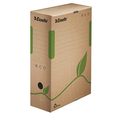 Esselte® Eco Archive Box Bølgepap Genbrugt A4 10 x 32,7 x 23,3 cm Naturbrun Pakke med 25 stk.