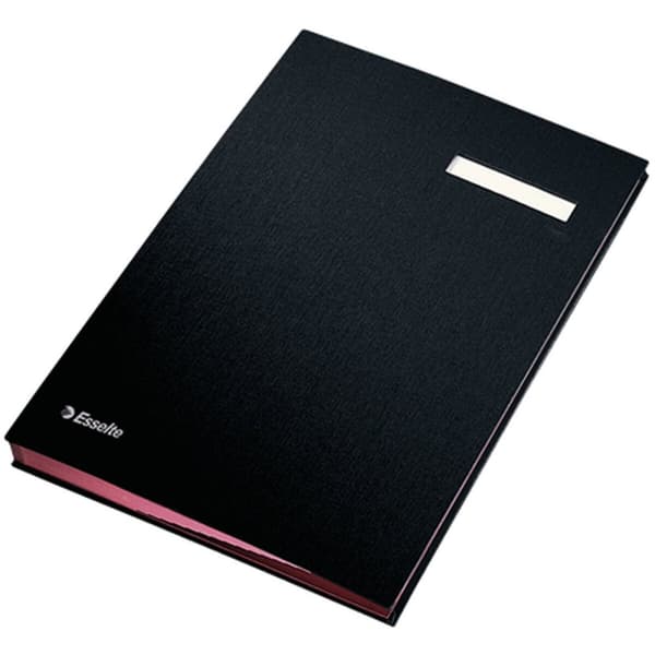 Dokumentmappe Esselte 621061 Foret 20 Faneblade Sort A4