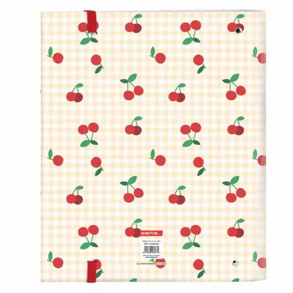 Rengaskansio Safta Cherry A4 Beige (27 x 32 x 3.5 cm)