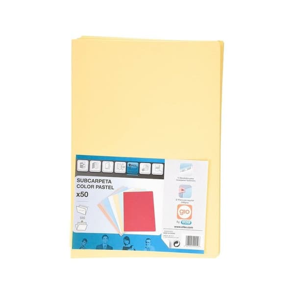 Undermapp Elba GIO Gul Din A4 (50 antal)