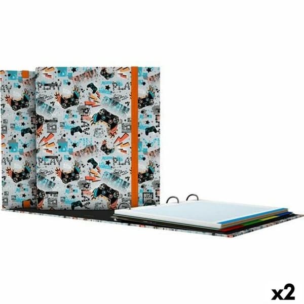 Rengaskansio Grafoplas Carpebook Play Harmaa A4 (2 osaa)