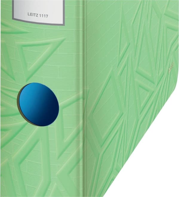 LEITZ mappe Active Urban Chic, 180 grader, 65 mm, lysegrøn DIN A4, afrundet ryg, lavet af polyfoam, duo-look, med - 1 stk (1117-00-50)
