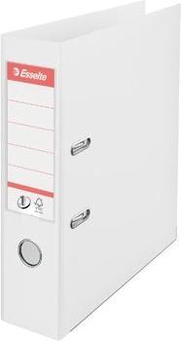 Esselte muovikansiot Power, DIN A4, 75 mm, valkoinen, sisäkansi pahvia, ulkokansi PP-kalvolla - 10 kpl (811300)
