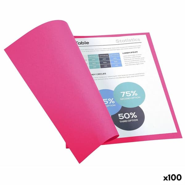 Undermappe Exacompta Forever Fuchsia A4 100 Dele