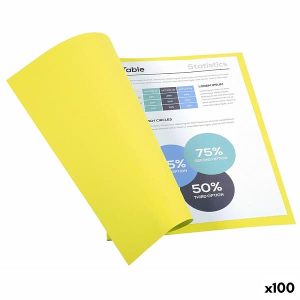Undermappe Exacompta Forever Gul A4 100 Dele