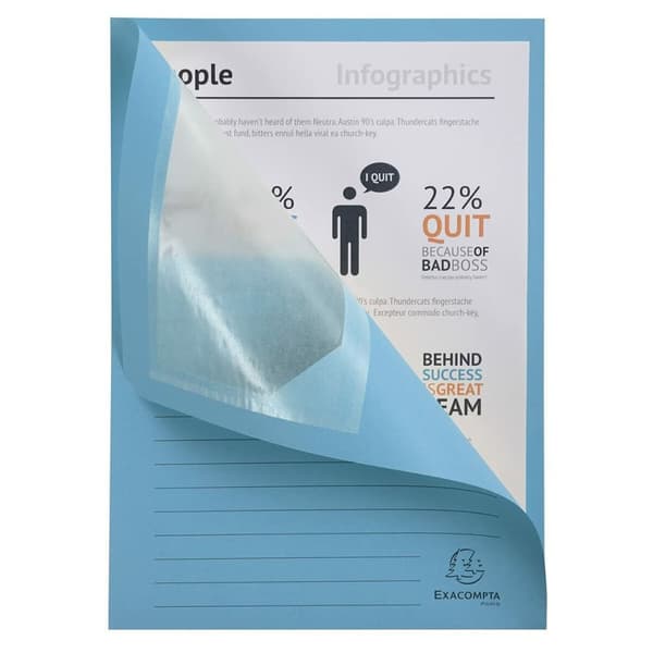 Undermappe Exacompta Forever Gennemsigtigt vindue A4 100 Dele