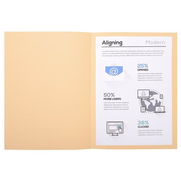 Undermappe Exacompta Forever Flødefarvet A4 100 Dele