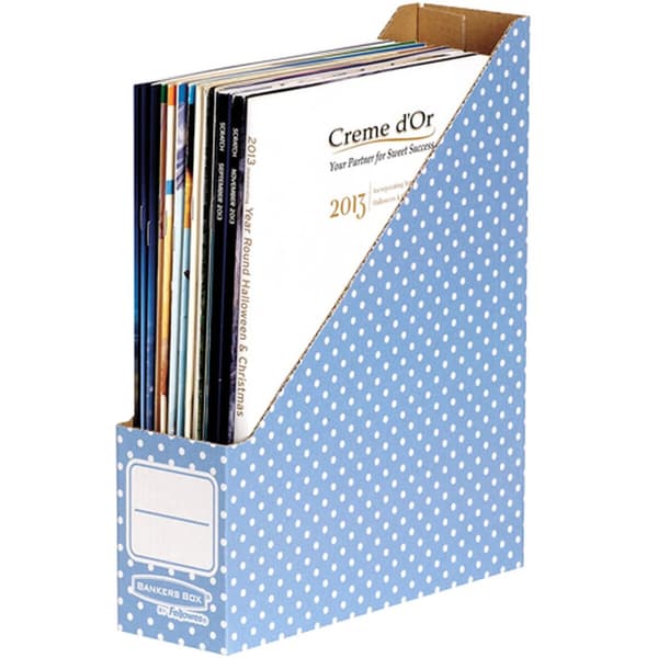 Tidsskriftholder Fellowes 4482101 Blå A4 Genbrugspap 10 Dele 7,8 x 31,1 x 25,8 cm