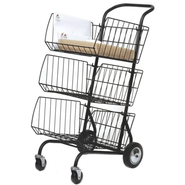 Multifunktionel vogn Archivo 2000 Alba Metal 3 Kurve 46 x 62 x 95 cm Sort