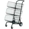 Miniatyrbillede 1 af 2: Multifunktionel vogn Archivo 2000 Alba Metal 3 Kurve 46 x 62 x 95 cm Sort