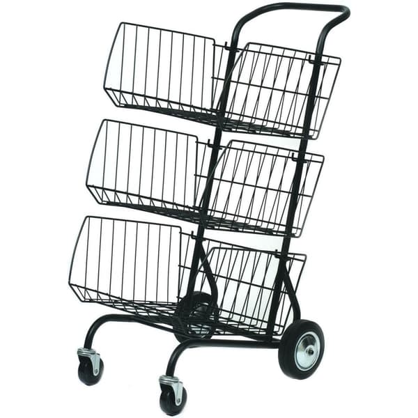 Multifunktionel vogn Archivo 2000 Alba Metal 3 Kurve 46 x 62 x 95 cm Sort
